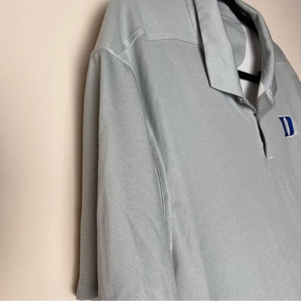 Nike Men's Light Gray Polo with Blue Duke University Logo XXL - Picture 4 of 9